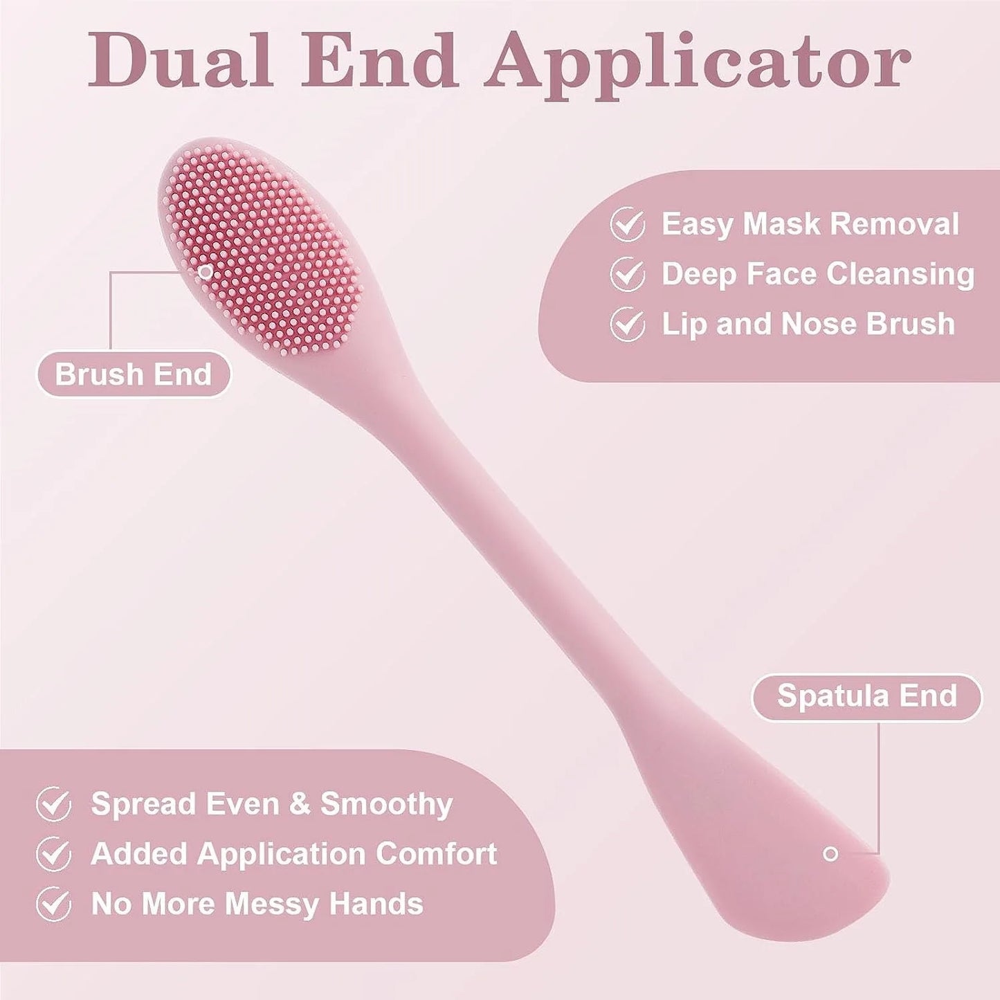 NuraLush™ Silicone Facial Brush – Deep Clean Double Head Scrubber
