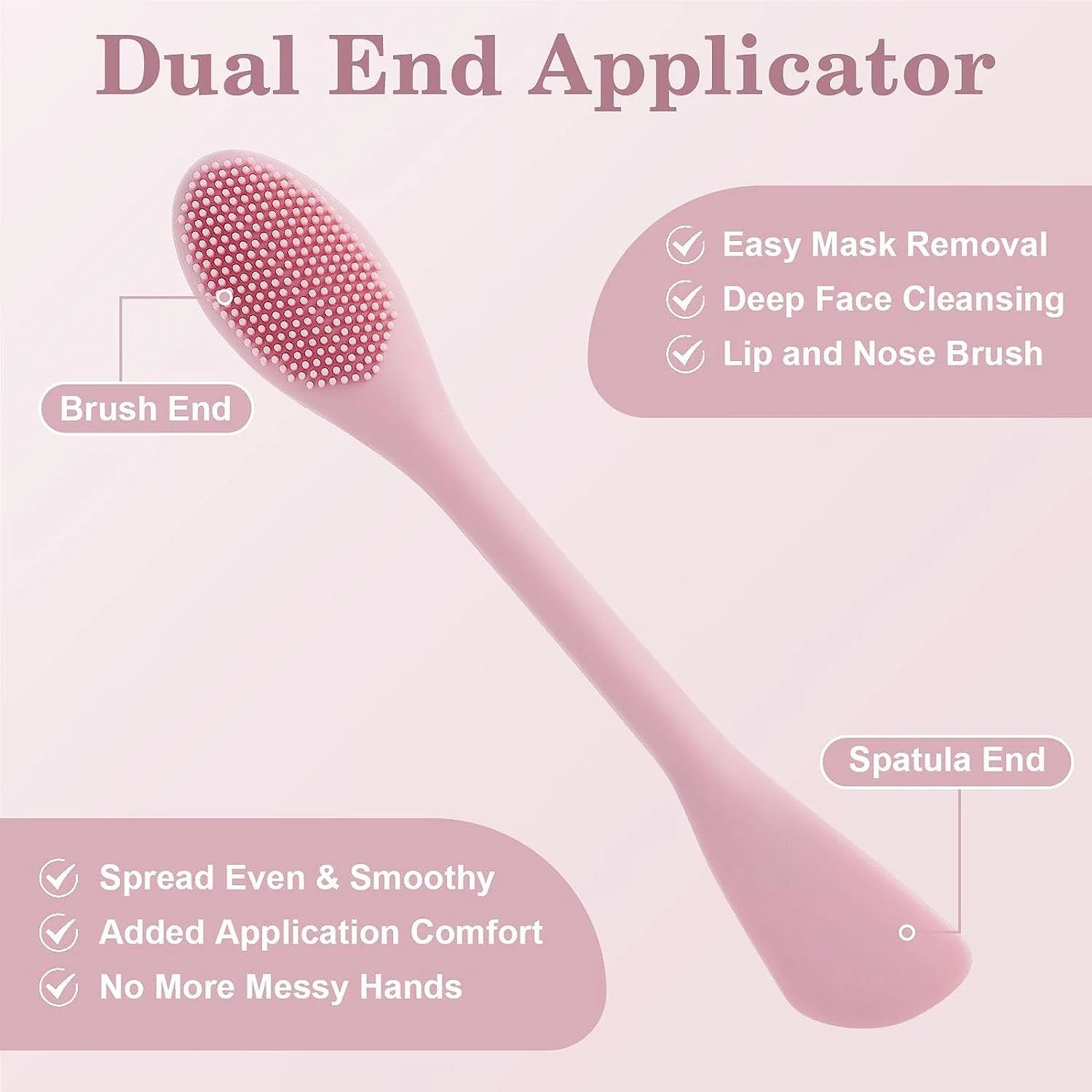 NuraLush™ Silicone Facial Brush – Deep Clean Double Head Scrubber