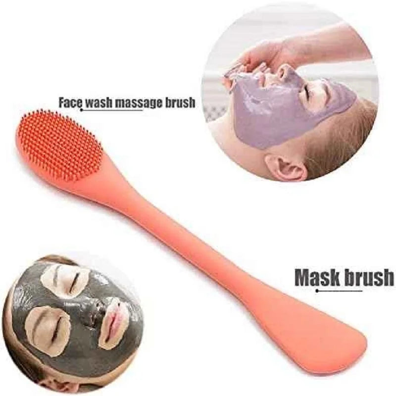 NuraLush™ Silicone Facial Brush – Deep Clean Double Head Scrubber
